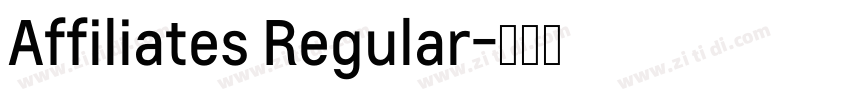 Affiliates Regular字体转换